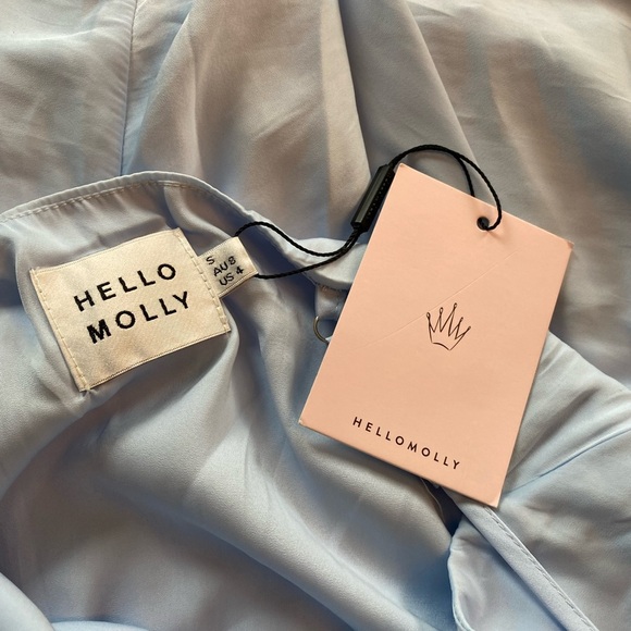 HELLO MOLLY BAYSHORE MIDI DRESS STEEL BLUE - New with tags - Picture 5 of 5